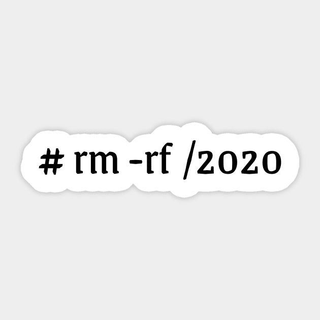 Remove 2020 Sticker by HackSwag.co